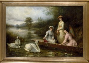 Thomas Brooks, Mascotas de nuestro río / Pintura, 1882 de Thomas Brooks